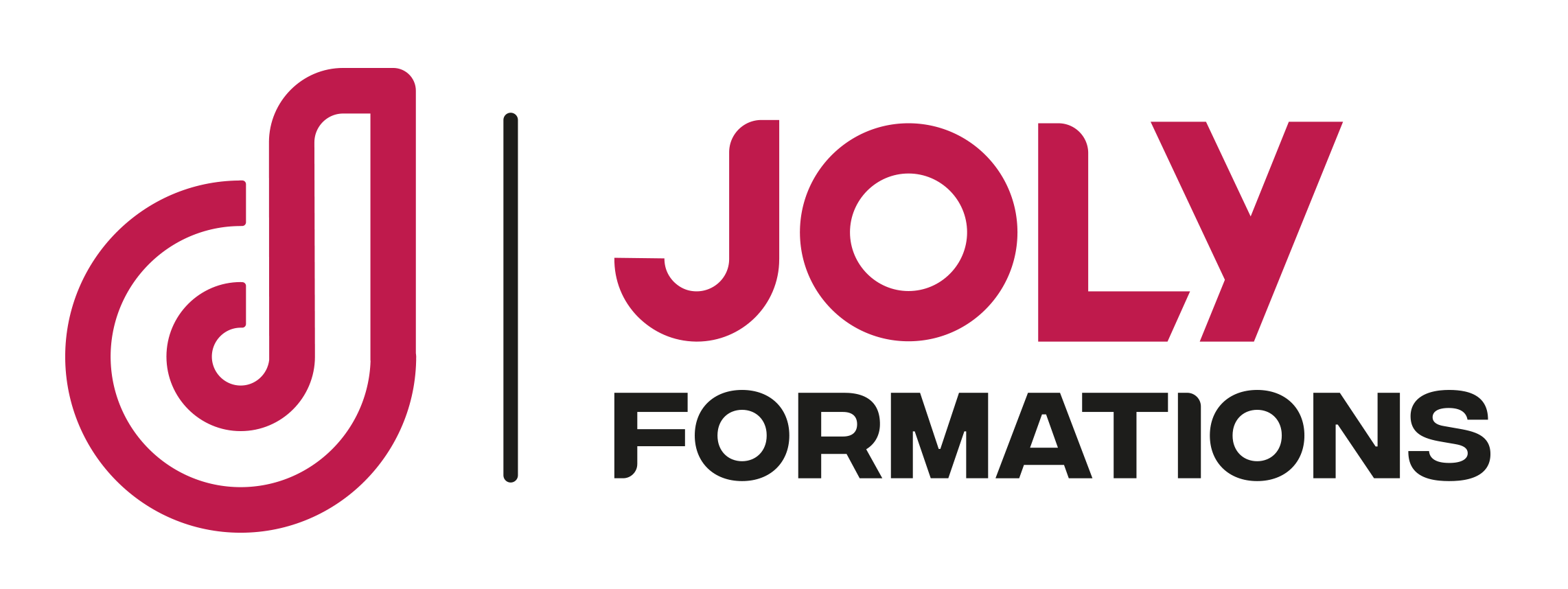 JOLY-LOGO rose et noir
